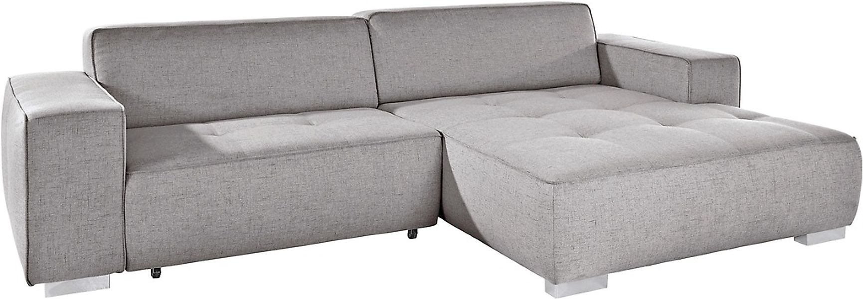 INOSIGN Ecksofa »Sapporo L-Form«, wahlweise Bettfunktion oder Sitztiefenver günstig online kaufen
