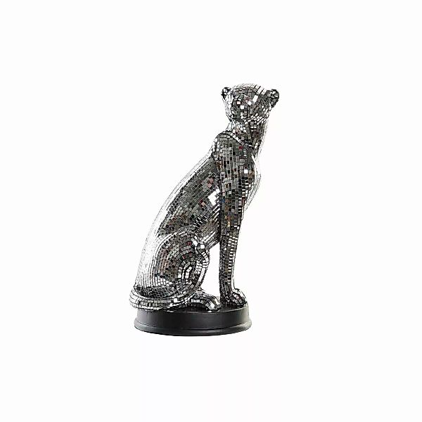 Deko-figur Dkd Home Decor Silberfarben Leopard Harz (19,5 X 16 X 31,5 Cm) günstig online kaufen