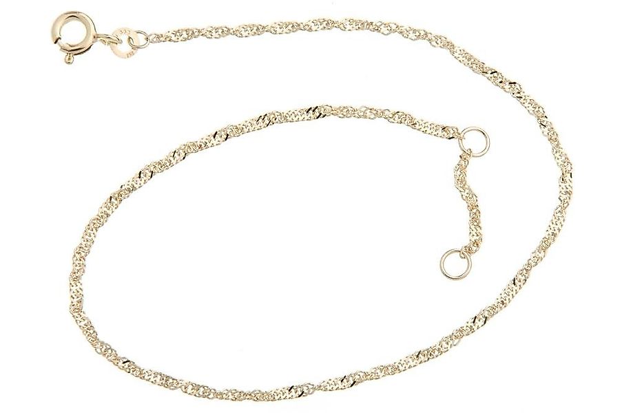 Silberkettenstore Fußkette Fußkette Singapur 1,8mm - 333 Gold, Länge wählba günstig online kaufen
