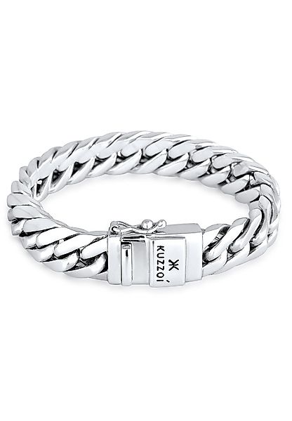 Kuzzoi Armband Herren Panzerarmband Kastenverschluss 925er günstig online kaufen