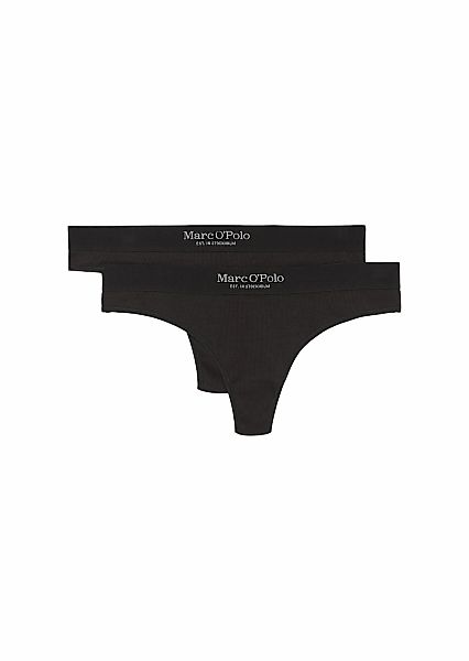 Marc OPolo Tanga "Iconic Rib" 2er Pack, elastisch, Feinripp, Cotton-Mix, we günstig online kaufen