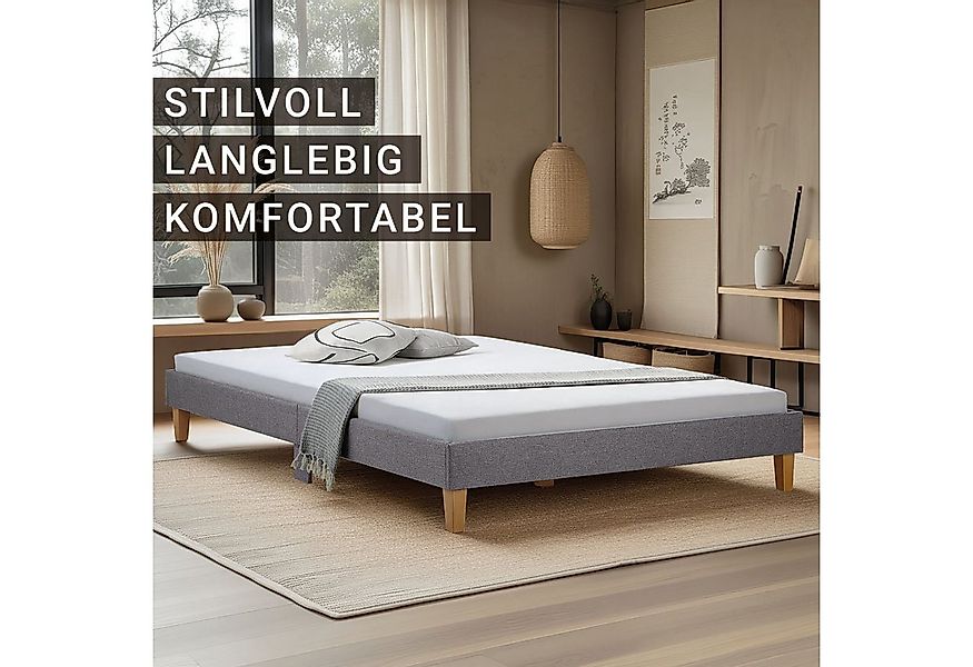 Homestyle4u Polsterbett 90x200 120x200 140x200 160x200 180x200 ohne Kopftei günstig online kaufen