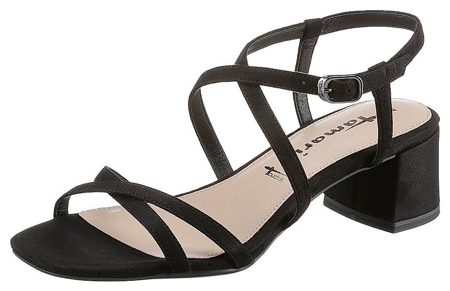 Tamaris Sandalette, Sommerschuh, Sandale, Blockabsatz, mit feinen Riemchen günstig online kaufen