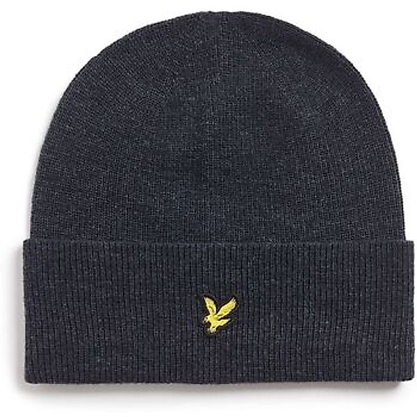 Lyle & Scott  Mütze HE2314A LAMBSWOOL BLEND RIBBED-Z56 DARK NAVY MARL günstig online kaufen