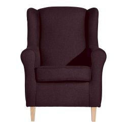 Landhausstil Kaminsessel in Bordeaux Hocker optional günstig online kaufen