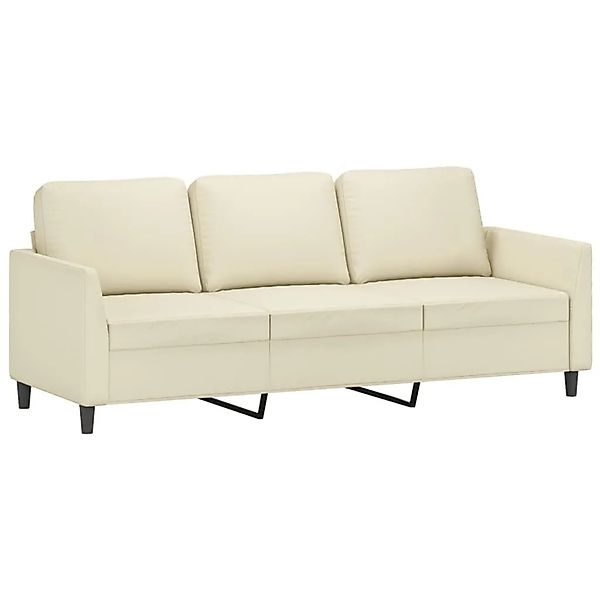 vidaXL 3-Sitzer-Sofa Creme 180 cm Kunstleder 359339 günstig online kaufen