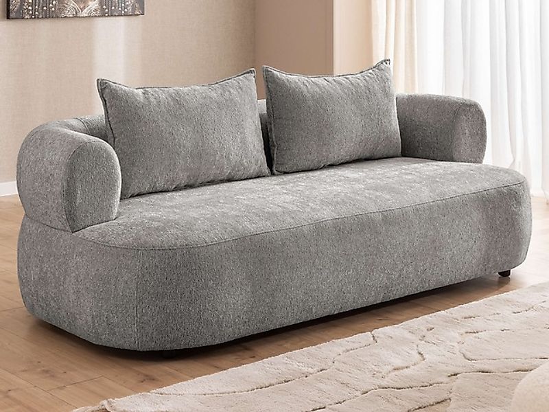 Home affaire 3-Sitzer »LUSSAC 3-Sitzer Design-Sofa mit Zierkissen, Maße B/T günstig online kaufen