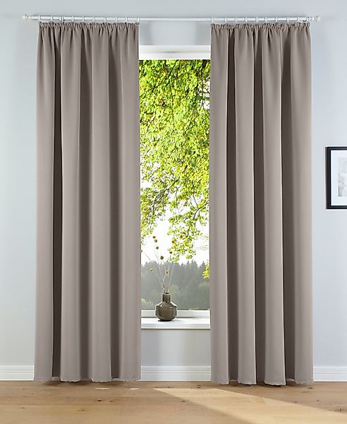 my home Verdunkelungsvorhang Solana, Kräuselband (2 günstig online kaufen