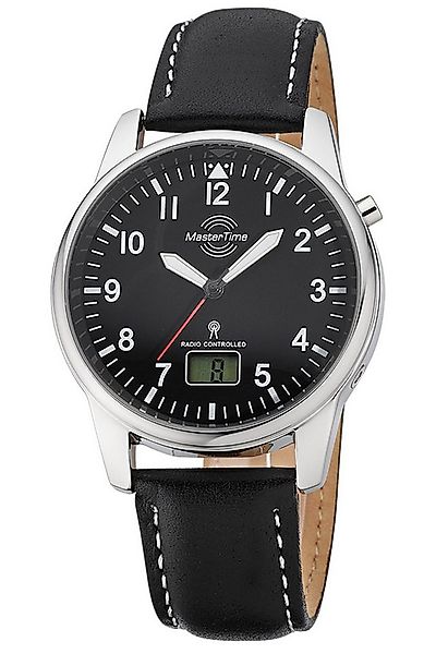 MASTER TIME Funkuhr Herren-mit Lederband günstig online kaufen