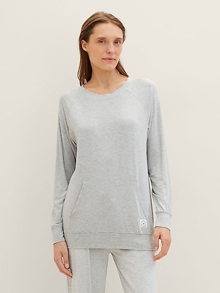 TOM TAILOR Pyjamaoberteil Bodywear Loungewear Sweatshirt günstig online kaufen