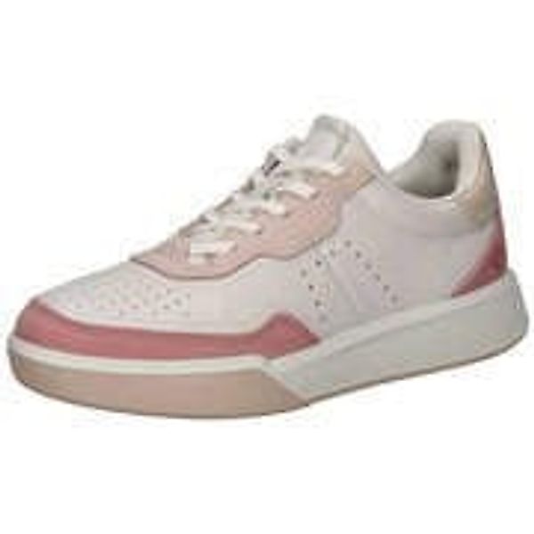 Ecco Street Court Lea (Premium-Leder) weiss/rosa Damen Sneaker günstig online kaufen