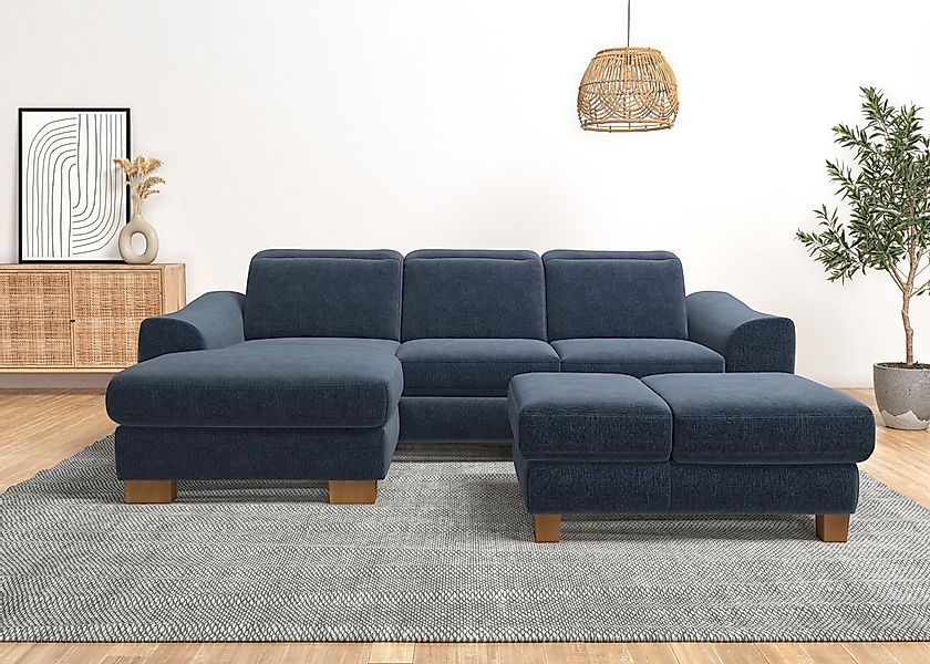 Home affaire Ecksofa "Dundee L-Form", wahlweise mit Kopfteilverstellung und günstig online kaufen