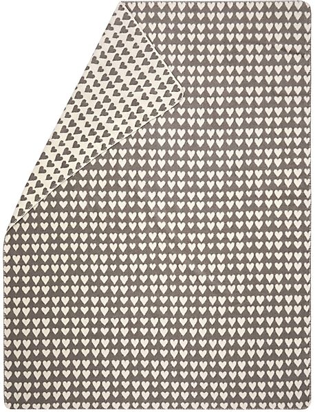 Wohndecke Kurzflor Savona 'Herzen' 150 x günstig online kaufen