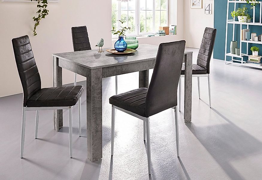 OTTO home Essgruppe mit Tisch und 4 Stühlen, (Set, 5-tlg), Tischbreite 120 günstig online kaufen