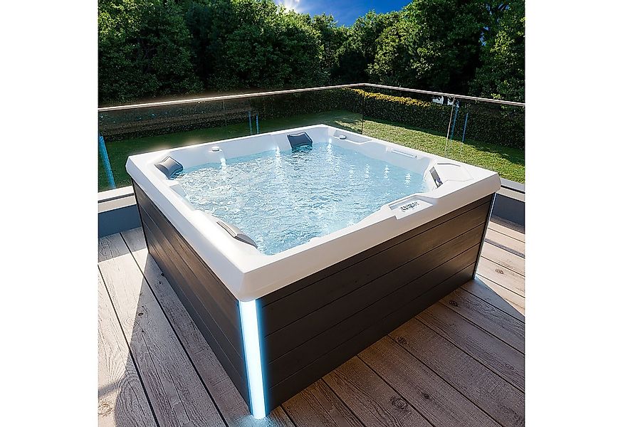 TroniTechnik Whirlpool Outdoor Whirlpool PANAREA weiß 210x210, (inkl. Therm günstig online kaufen