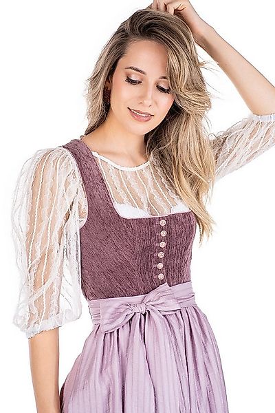 MarJo Dirndl Samt Dirndl 2tlg. - SARLEINSBACH - mauve günstig online kaufen