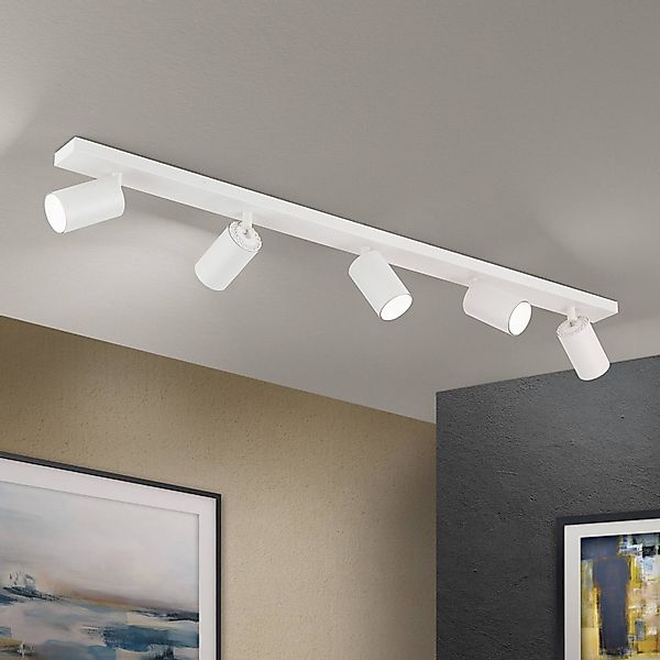 Deckenstrahler Sean, weiß, 5-fl., Aluminium, GU10 günstig online kaufen
