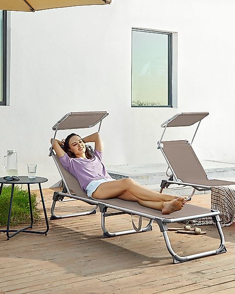 SONGMICS Gartenliege, 1 St., Sonnenliege klappbar günstig online kaufen