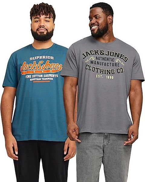 Jack & Jones PlusSize Print-Shirt (2er-Pack) günstig online kaufen