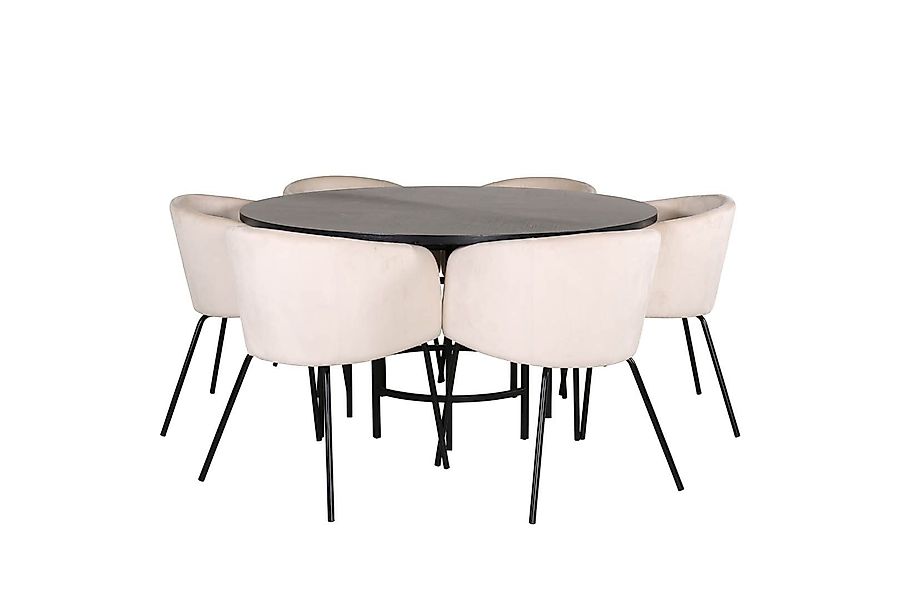 ebuy24 Essgruppe Copenhagen Essgruppe Esstisch braun günstig online kaufen