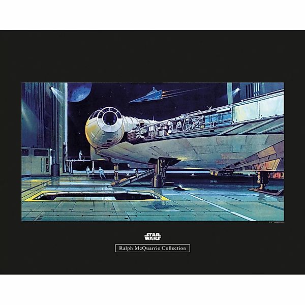 Komar Wandbild Star Wars Hangar 50 x 40 cm günstig online kaufen