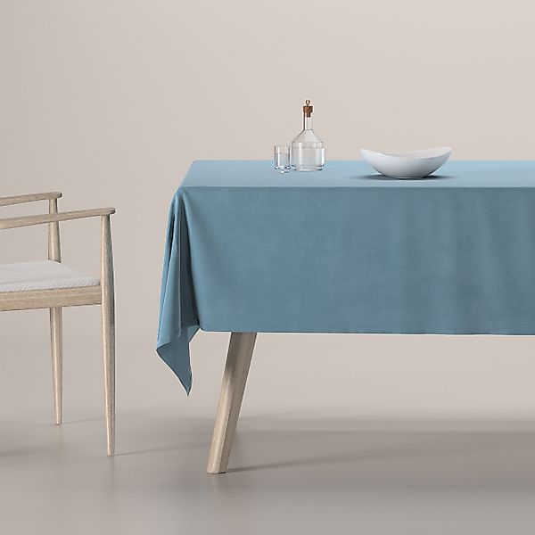 Rechteckige Tischdecke, blau, Crema (179-28) günstig online kaufen