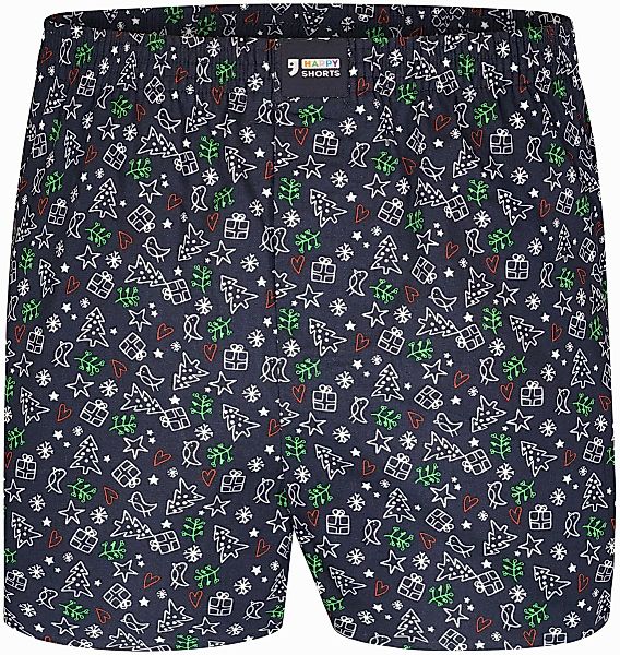HAPPY SHORTS Boxer Web-Boxershorts Weihnachts Motive günstig online kaufen