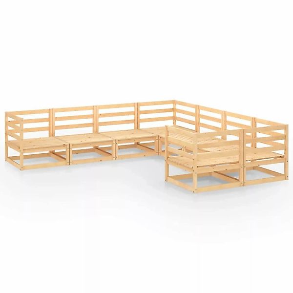 vidaXL 8-tlg Garten-Lounge-Set Massivholz Kiefer Modell 105 günstig online kaufen