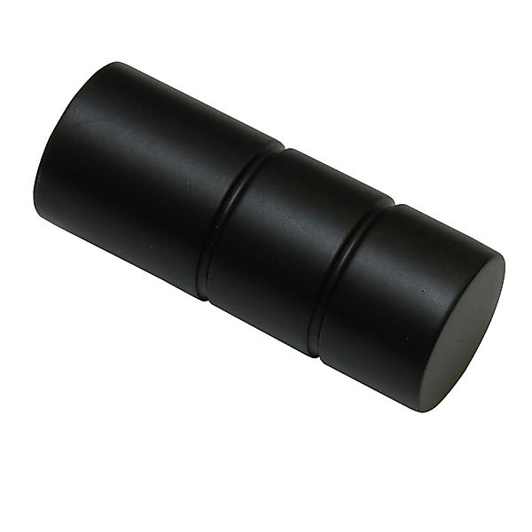 Gardinia Endknopf Zylinder Denver für Ø 25 mm Schwarz Matt günstig online kaufen