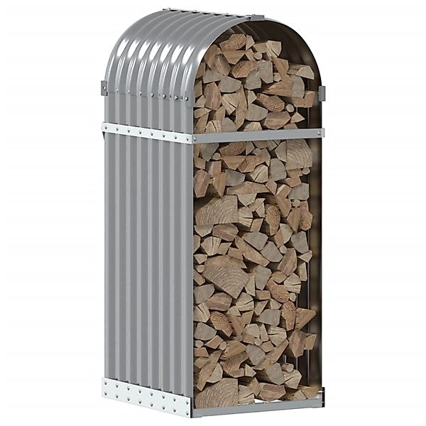 vidaXL Kaminholzregal Kaminholzunterstand Hellgrau 40x45x100 cm günstig online kaufen