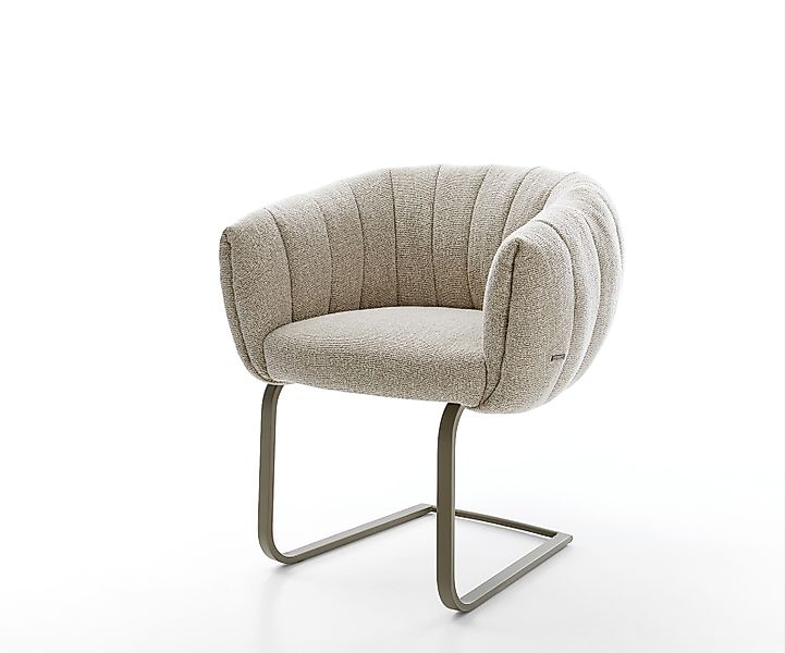 Freischwinger Jada-Flex Webstoff Soft Beige Freischwinger flach Effektfinis günstig online kaufen