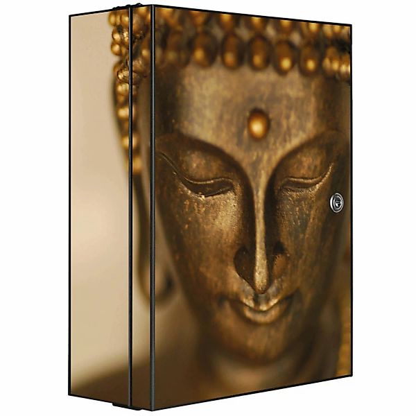 Banjado XXL Medizinschrank Abschliessbar 35x46x15cm Arzneischrank Anthrazit günstig online kaufen