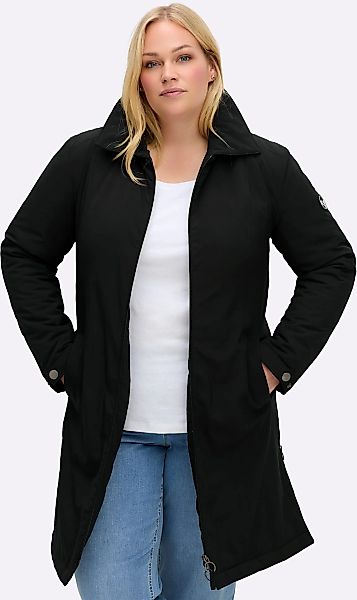 Sheego Langjacke ohne Kapuze günstig online kaufen