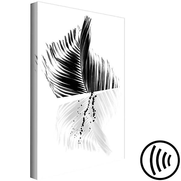 Bild auf Leinwand Black And White Palm (1 Part) Vertical XXL günstig online kaufen