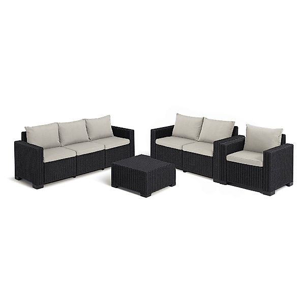 Allibert Gartenlounge-Set California Gartenlounge Gartenmöbel Set günstig online kaufen
