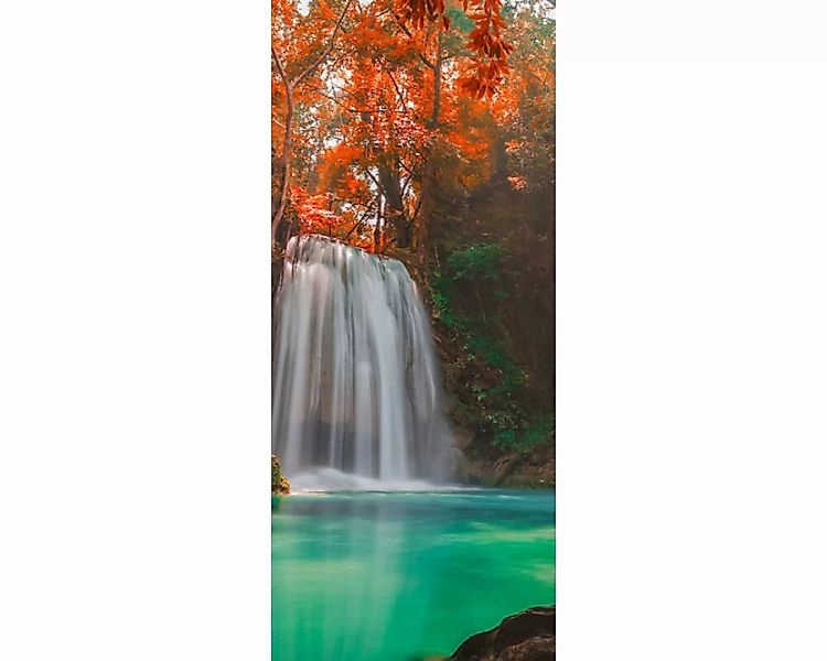 Trtapete "Wasserfall" 0,91x2,11 m / selbstklebende Folie günstig online kaufen