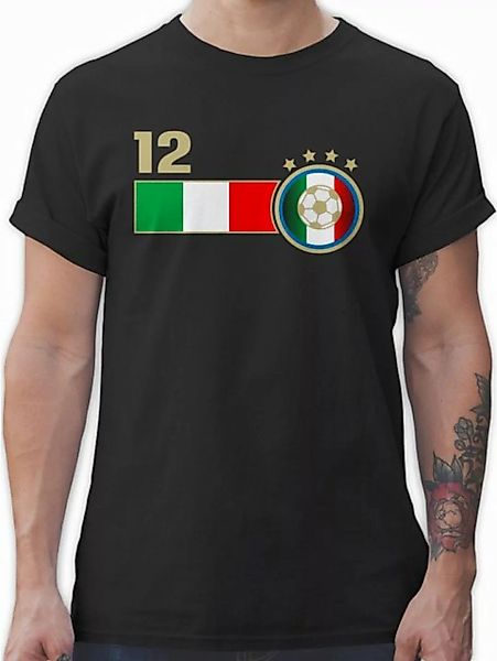 Shirtracer T-Shirt 12. Mann Italien Mannschaft 2026 Fussball WM Fanartikel günstig online kaufen