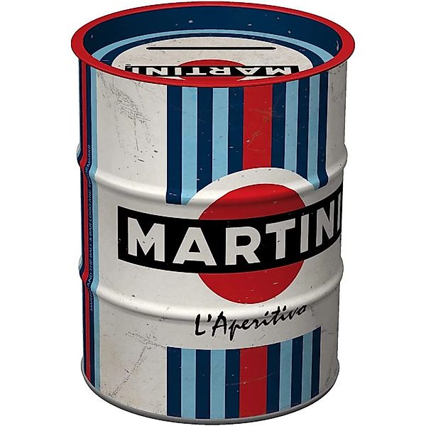 Nostalgic-Art Spardose Ölfass Martini Martini L Aperitivo Racing Stripes günstig online kaufen