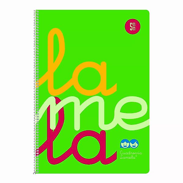 Notizbuch Lamela Fluor Grün A4 5 Stück günstig online kaufen