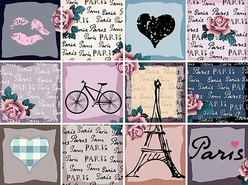 queence Fliesenaufkleber Paris (12 St), Stickerfliesen, günstig online kaufen