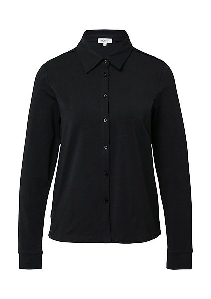 s.Oliver Hemdbluse – elastische Jerseybluse mit günstig online kaufen