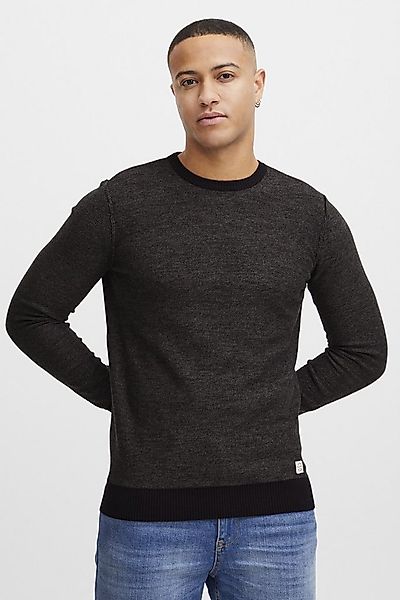 Blend Rundhalspullover BHNathan Strickpullover mit farblich abgesetzten Abs günstig online kaufen