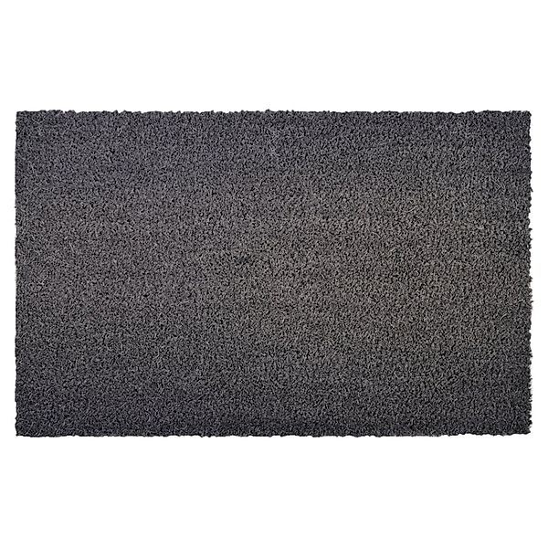 KARAT Kokosmatte Eingangsmatte Fußabtreter nach Maß Grau 17 mm 100 x 250 cm günstig online kaufen