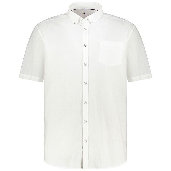 Pfundskerl Freizeithemd mit Leinen Farbe weiß Größe: 8XL günstig online kaufen