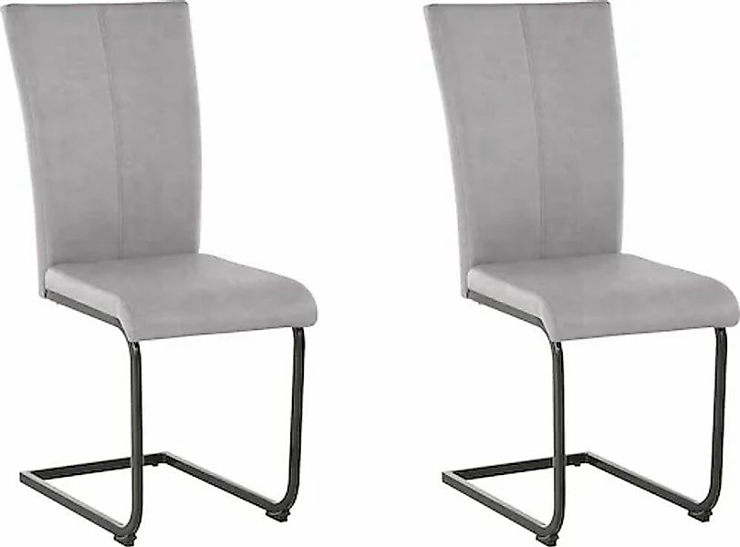 Home affaire Freischwinger »Oliver« (Set) 2 Stk. Microfaser Stuhl belastbar günstig online kaufen