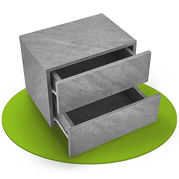 Juskys Nachttisch, 2 Schubladen, Wandmontage, inkl. günstig online kaufen
