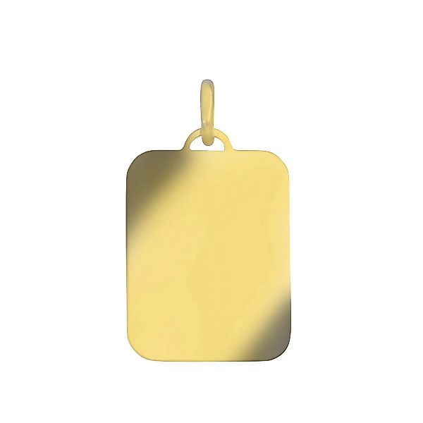 Vivance Kettenanhänger "333/- Gelbgold glanz/matt Goldplatte rechteckig 23x günstig online kaufen