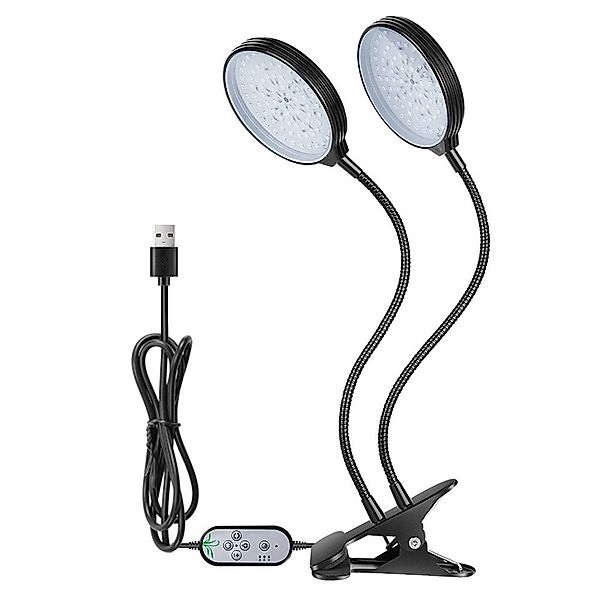 Rosnek Pflanzenlampe Voll Spektrum, Verstellbarer Schwanenhals,mit günstig online kaufen