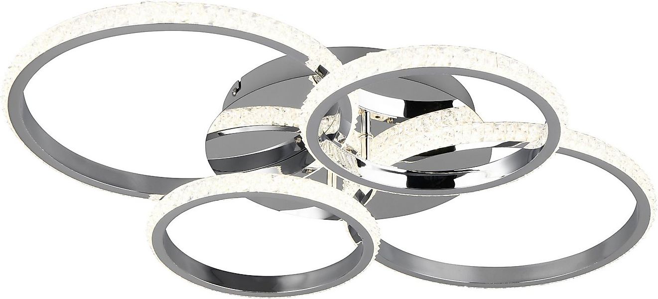 Reality Leuchten LED Deckenleuchte CIRES, LED Deckenlampe mit 4 schwenkbare günstig online kaufen