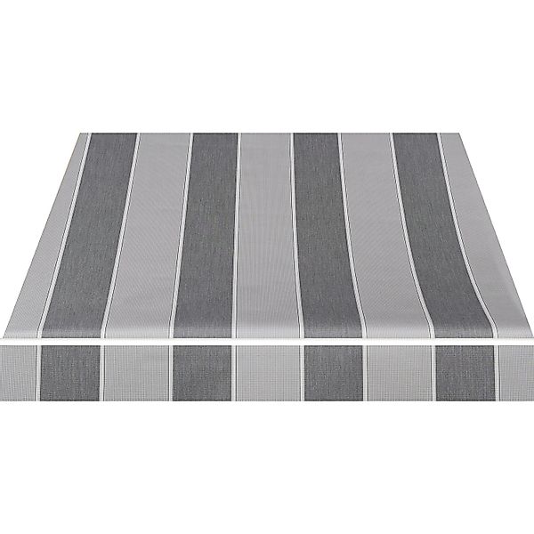 Spettmann Halbkassettenmarkise Sky Fix B 300 cm x T 200 cm Grau Gestreift günstig online kaufen